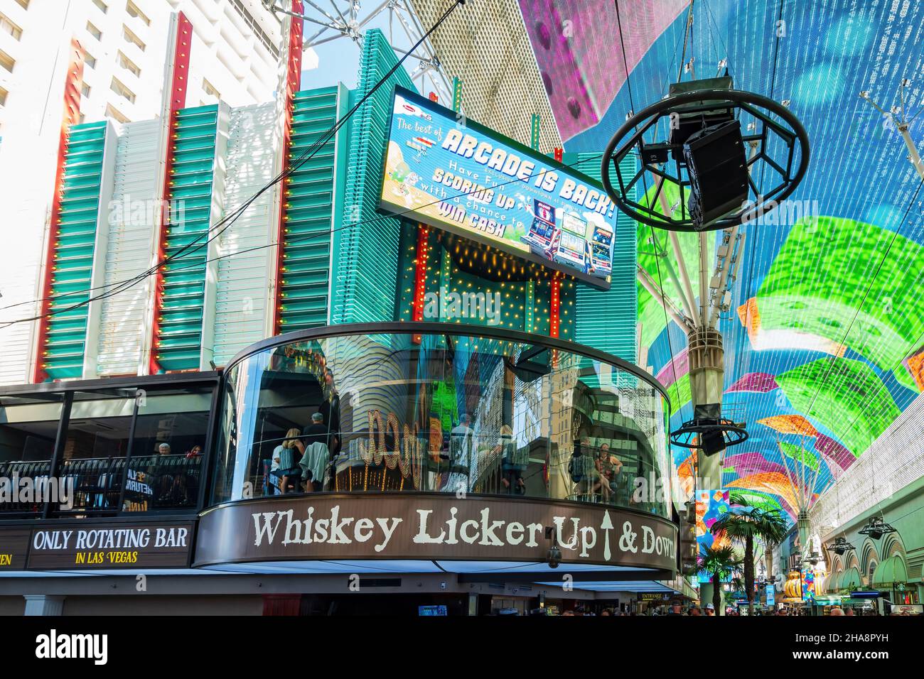 Las Vegas, MAY 27 2021 Daytime view of the Fremont Street Experience Stock Photo Alamy