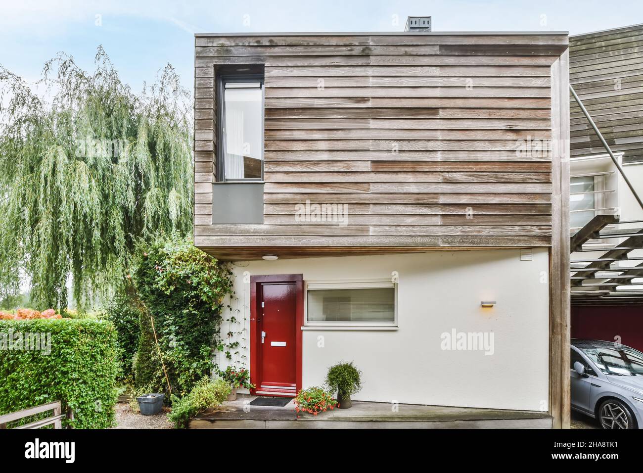 Residential area with buildings with beautiful facade Stock Photo - Alamy