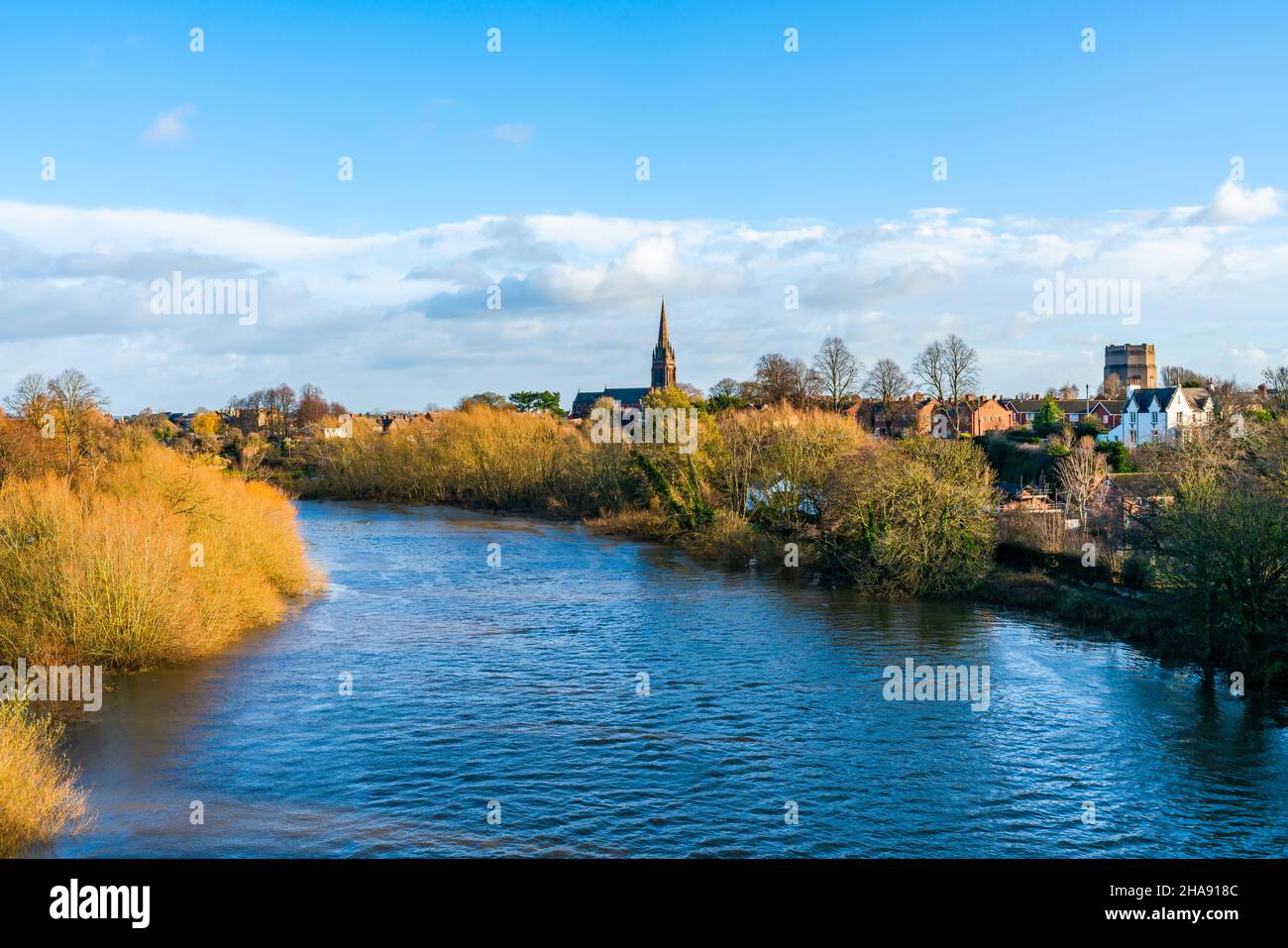 View of the river Dee in Chester, UK Stock Photo