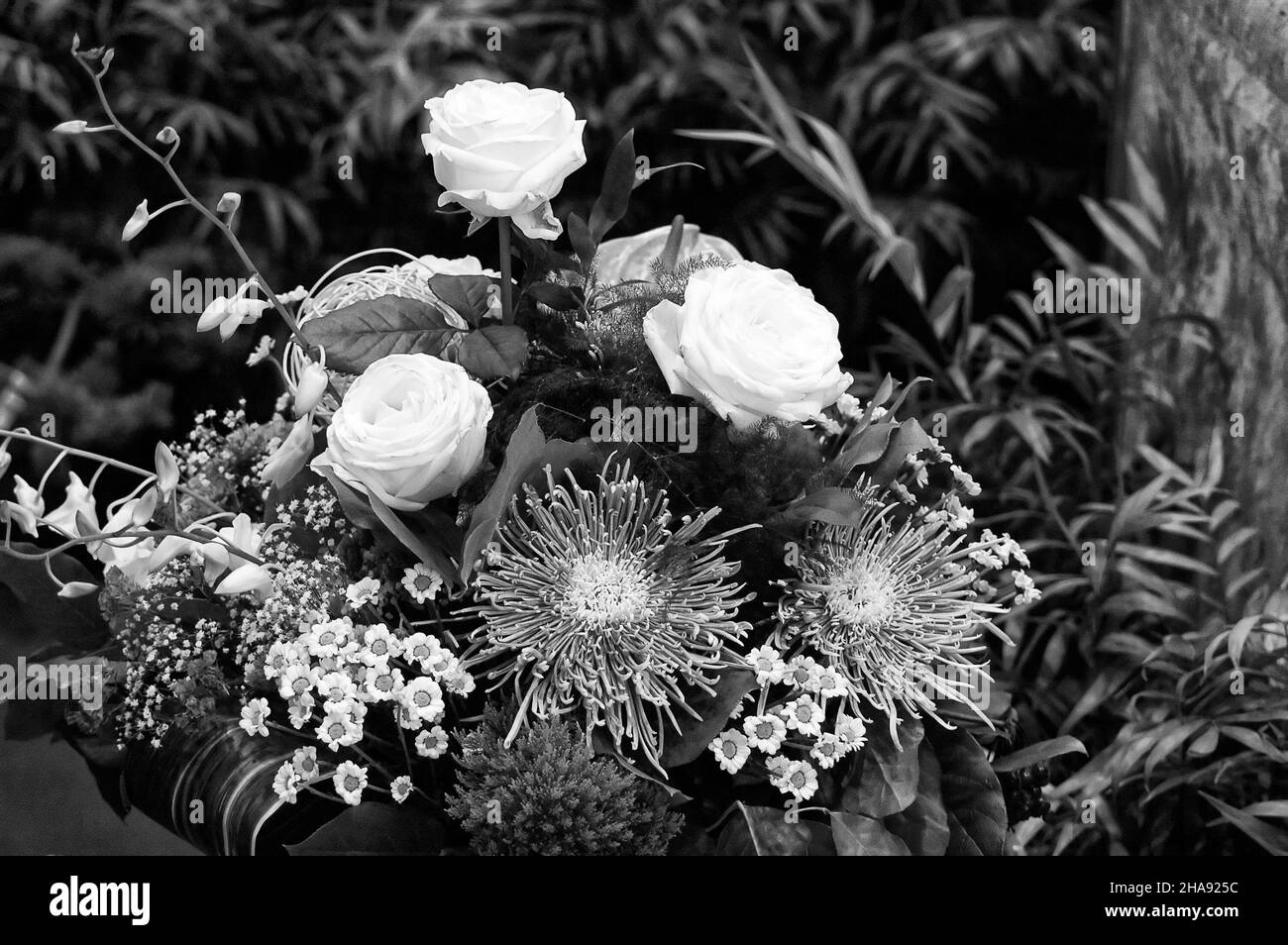 Detailed bouquet Black and White Stock Photos & Images - Alamy