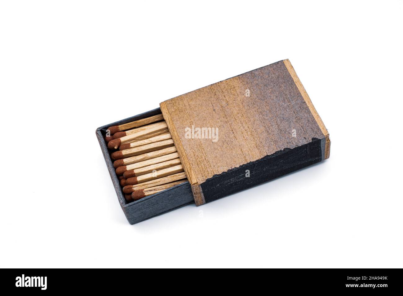 vintage box matches with match sticks Stock Photo - Alamy