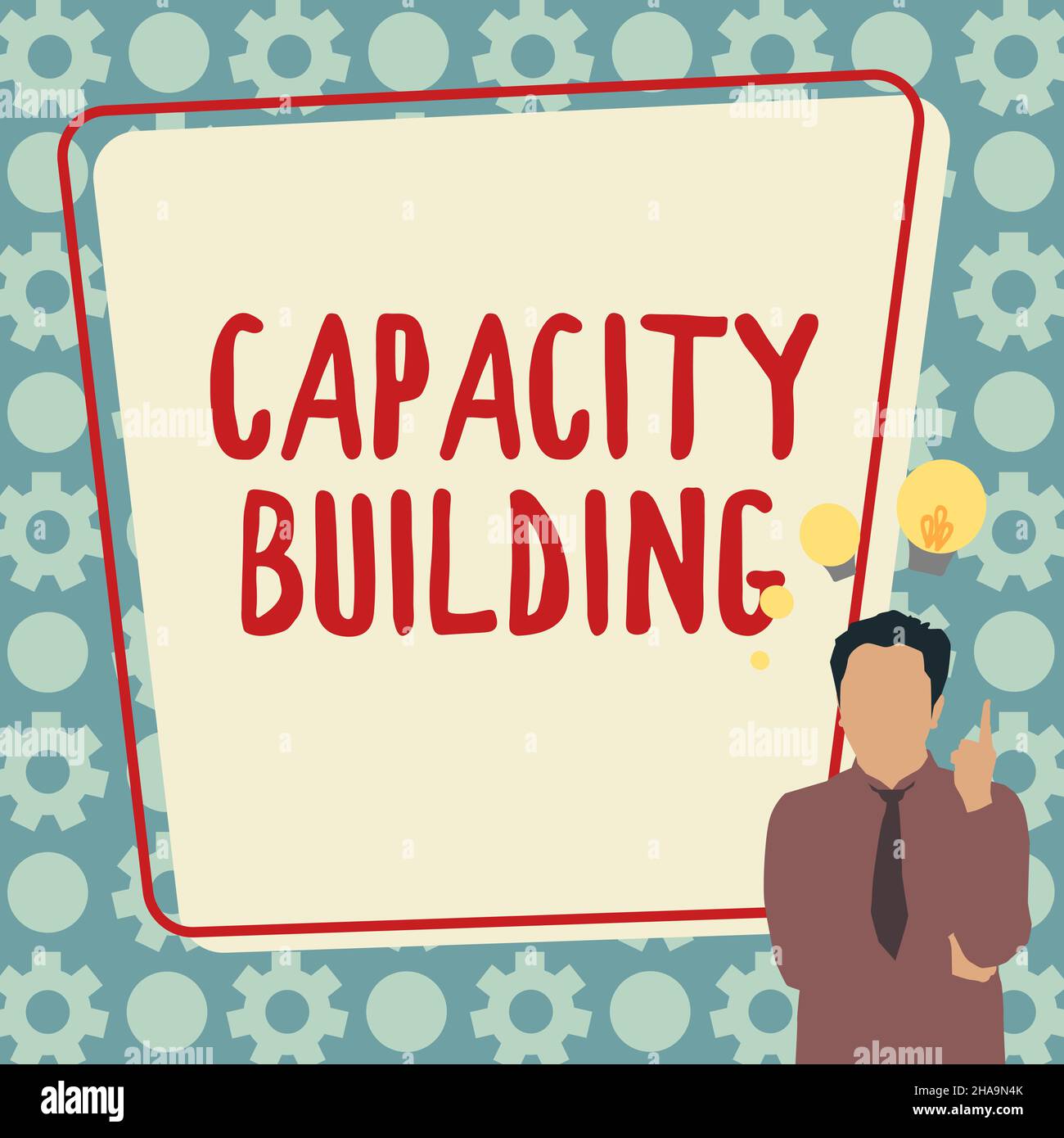 Writing displaying text Capacity Building. Concept meaning Strengthen ...