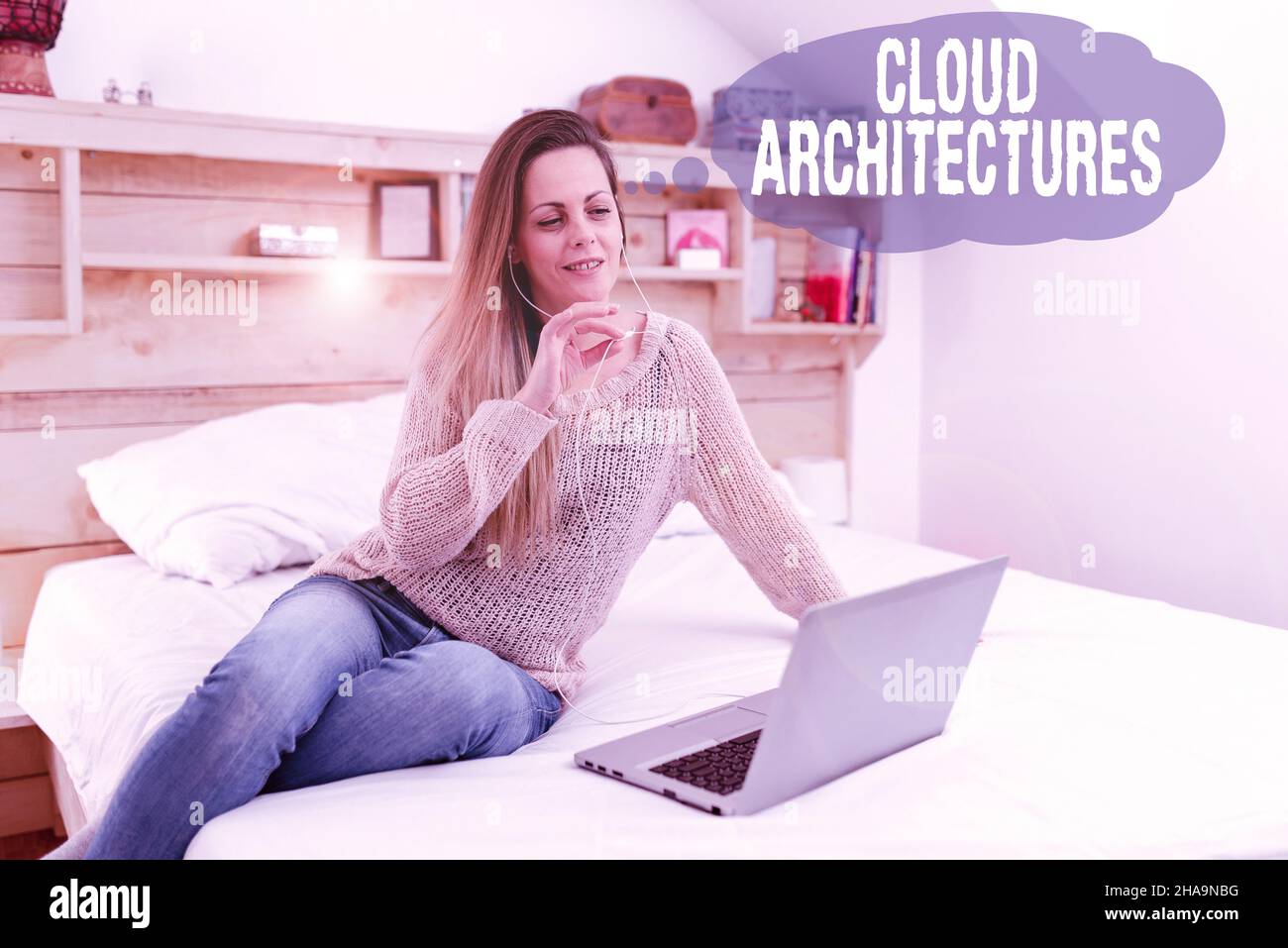 Handwriting text Cloud Architectures. Word Written on Various Engineered Databases Softwares Applications Watching Online Documentaries, Playing Stock Photo