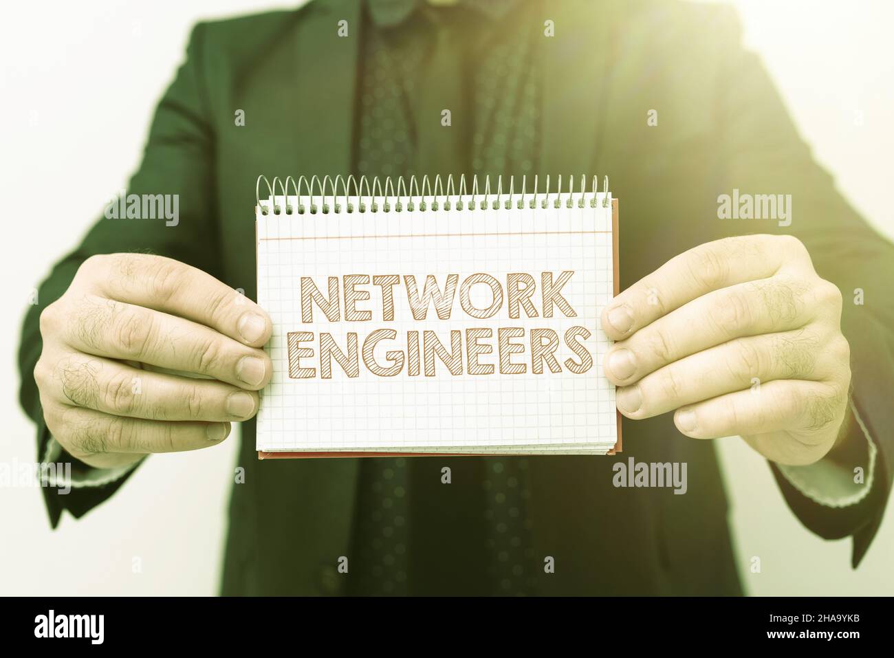 Text sign showing Network Engineers. Word for Technology professional ...