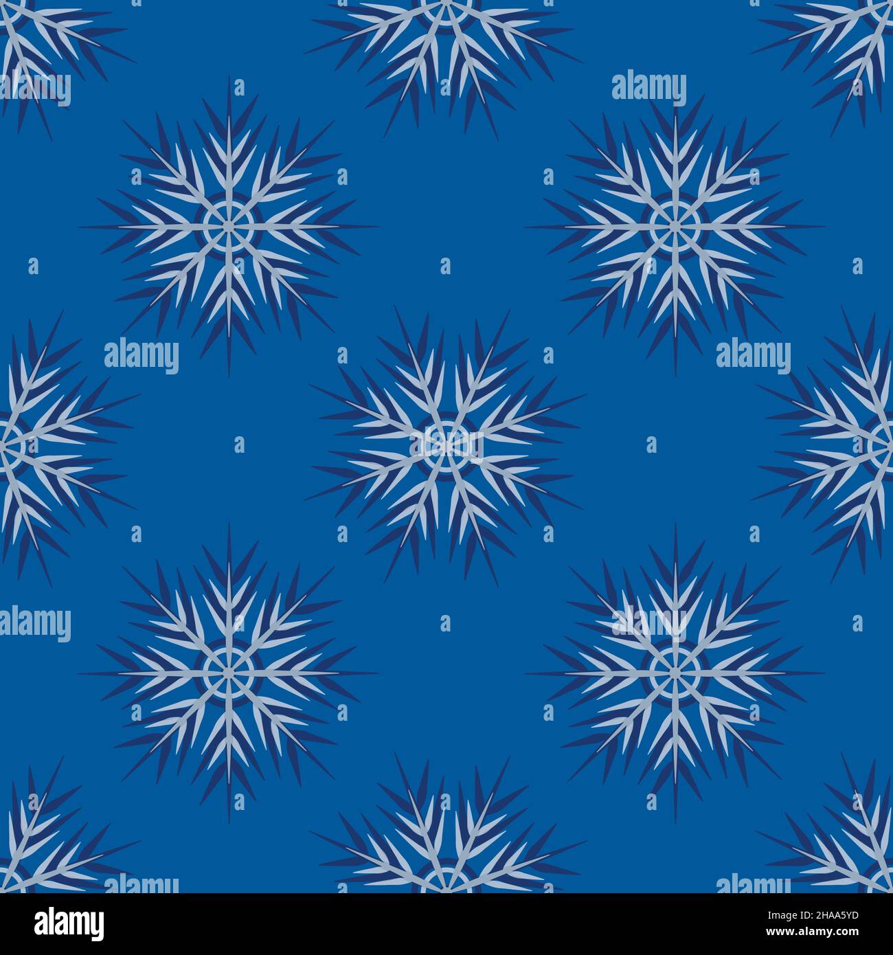 A seamless pattern on a square background is snowflakes. Design element ...