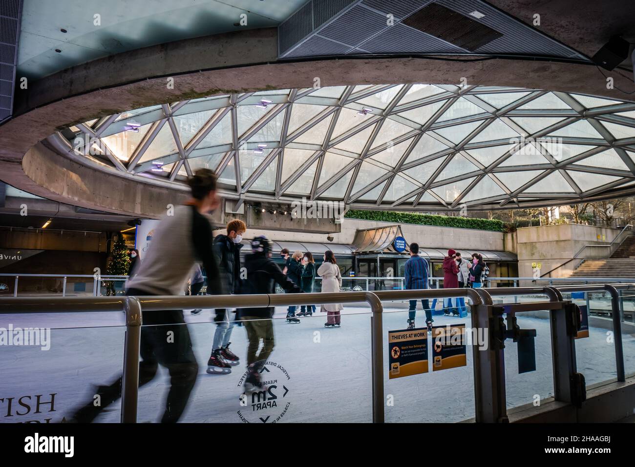 Robson Square Ice Rink is a free ice skating rink located in downtown