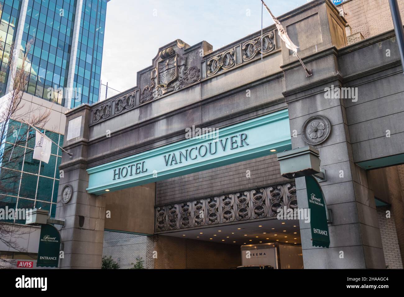 fairmont hotel vancouver downtown Stock Photo Alamy