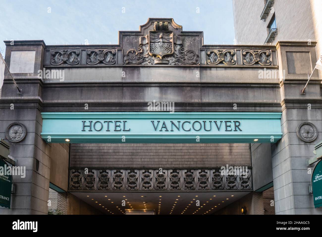 fairmont hotel vancouver downtown Stock Photo Alamy