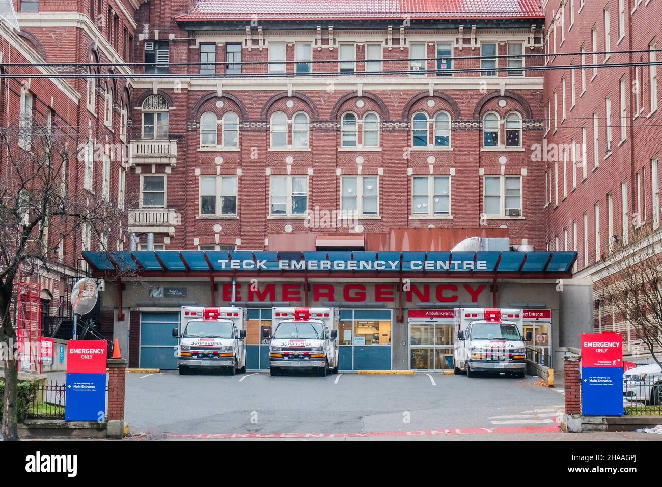 St. Paul's Hospital is an acute care hospital located in downtown Vancouver, British Columbia, Canada. It is the oldest of the seven health care facil Stock Photo