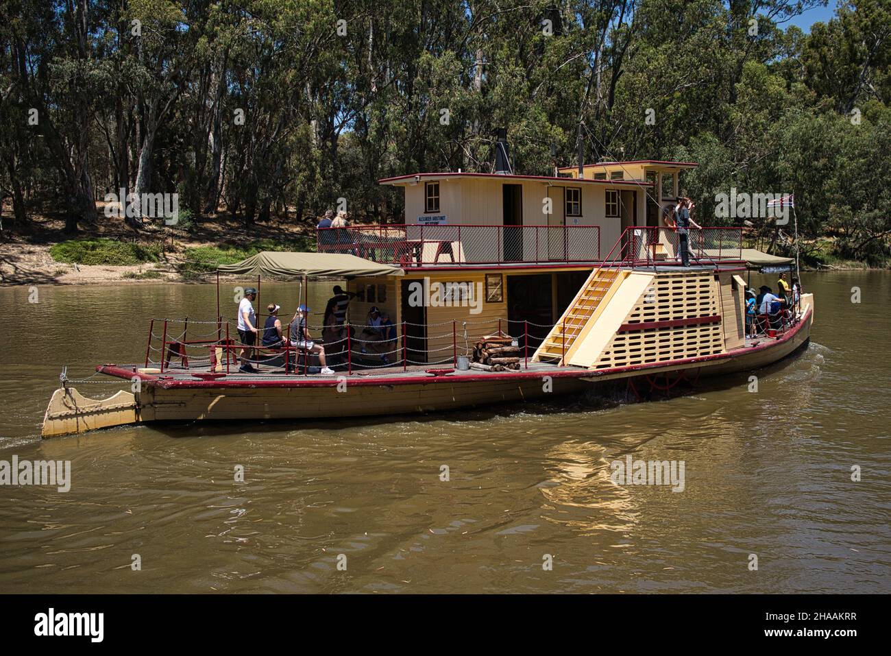An Old PaddleSteamer on the Murray River in Echuca, Victoria