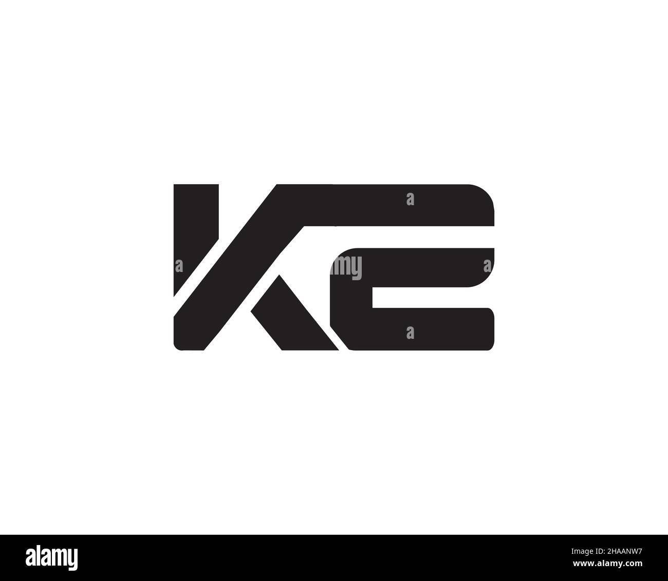 Modern KZ Logo Letter Design Template. KZ modern logo. KZ logo design ...