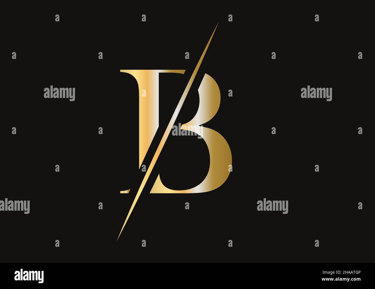 Luxury Letter B Logo Design Initial B Logo Design Vector Stock Vector Image Art Alamy