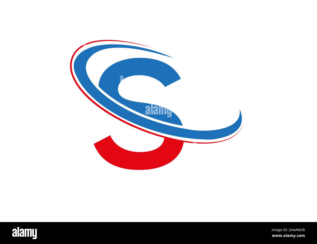 Initial S letter logo with creative modern business typography vector ...