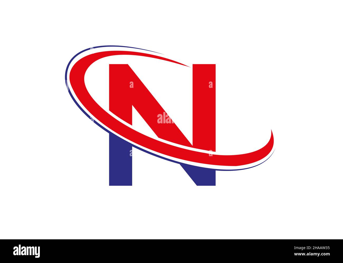 N Letter Logo for business and company identity. Initial Letter N Logo Vector Template Stock Vector