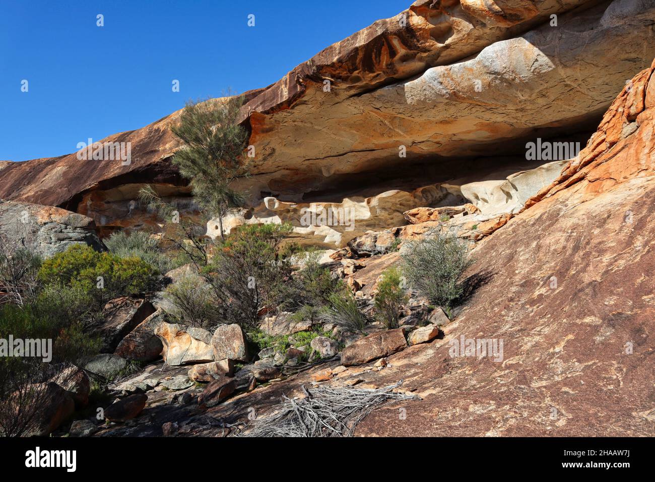 Caves Hill in Western Australia (AKA Caves Rock). Near Widgiemooltha. Stock Photo