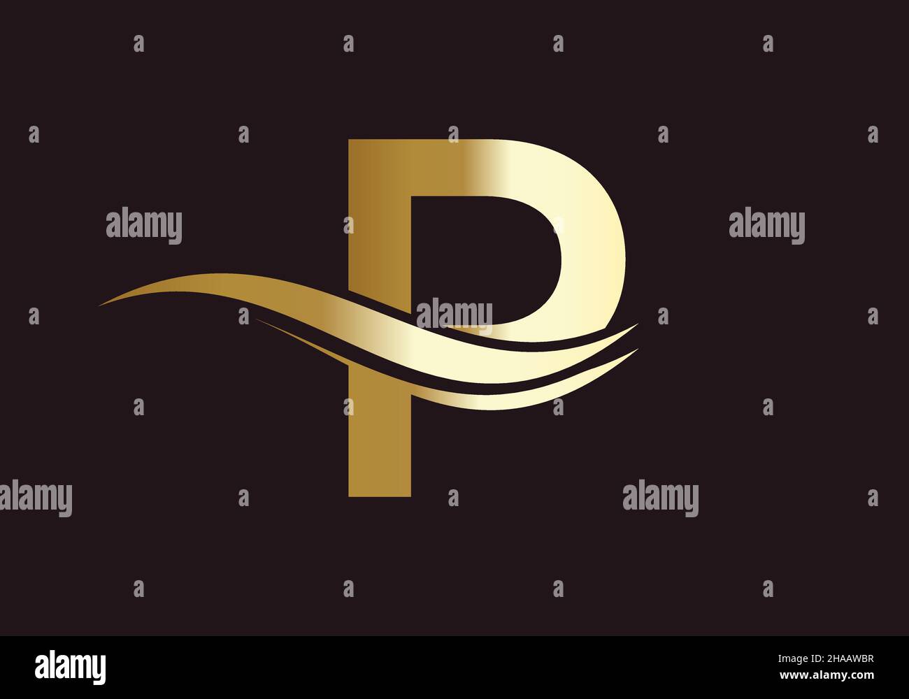 Elegant and stylish P logo design for your company. P letter logo ...