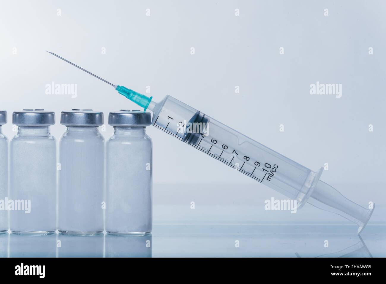 Zynapse Injection Medicine, Injection, vaccine and disposable syringe, drug concept ...