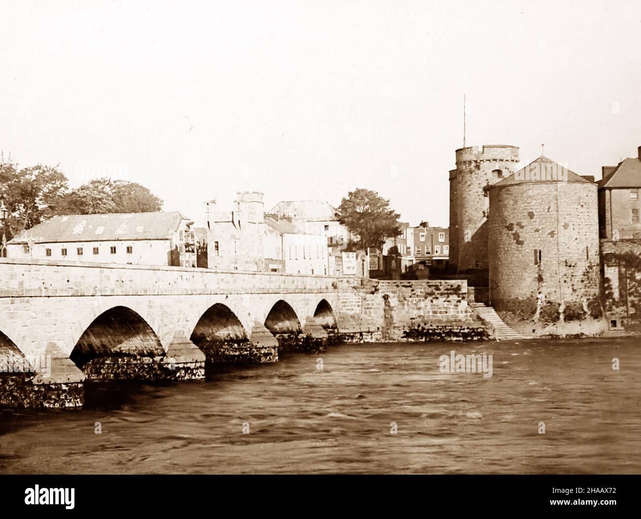 King John's Castle, Limerick, Ireland, Victoria period Stock Photo