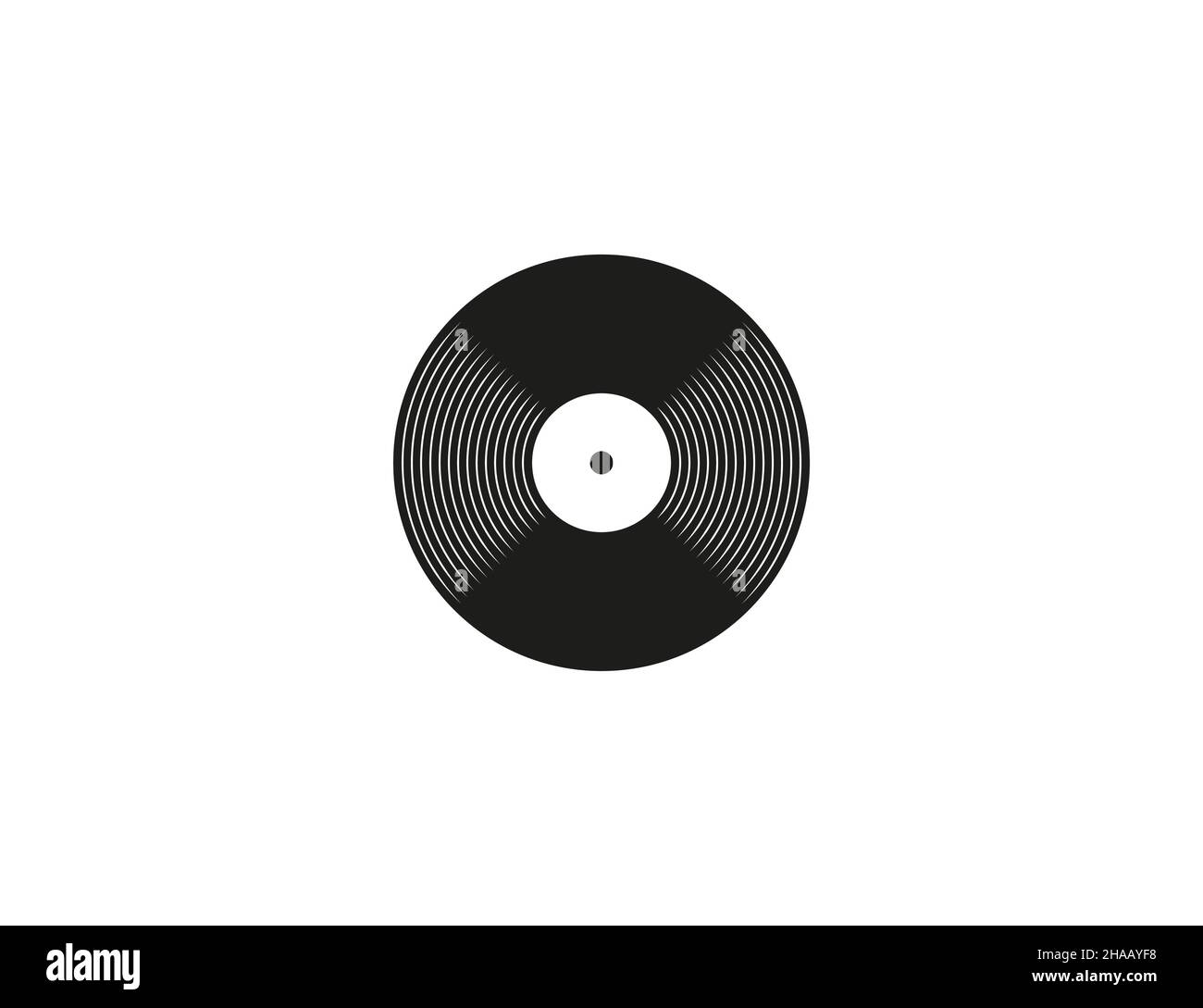 Vector illustration. Flat design. Music vinyl record icon Stock Vector ...