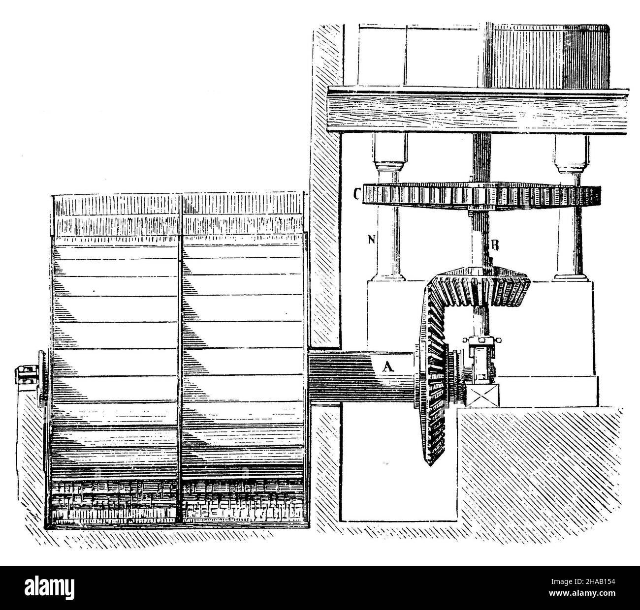 Millwork with a passage, , (architectural history Stock Photo Alamy