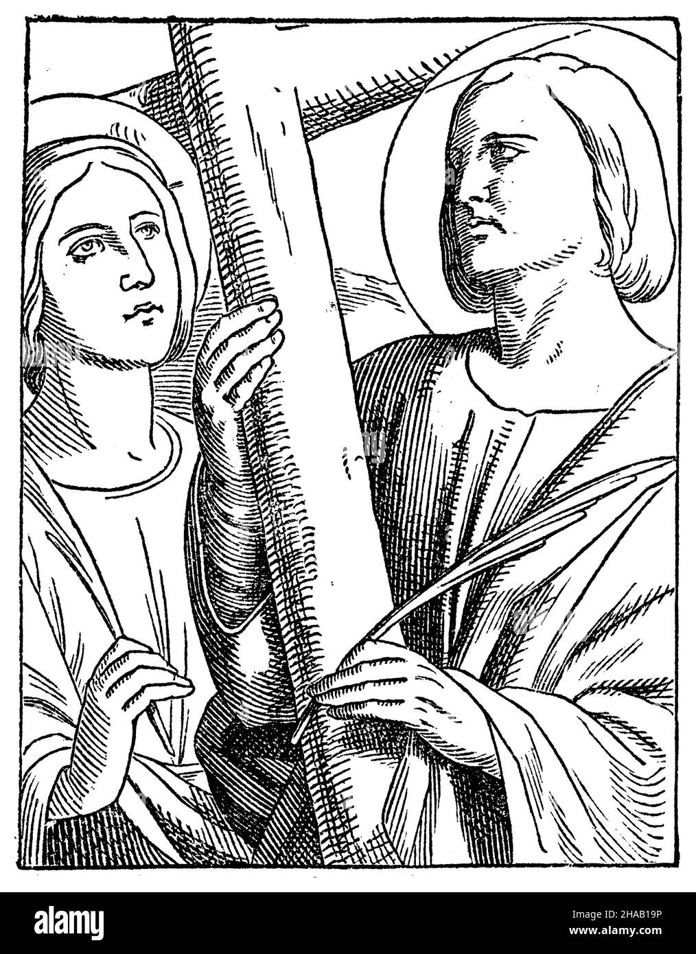 St. Timothy and Maura, martyrs, , (religious book, 1863), Hl. Märtyrer Timotheus und Maura Stock Photo - Alamy St. Timothy and Maura, martyrs, , (religious book, 1863), Hl. Märtyrer Timotheus und Maura Stock Photo - Alamy