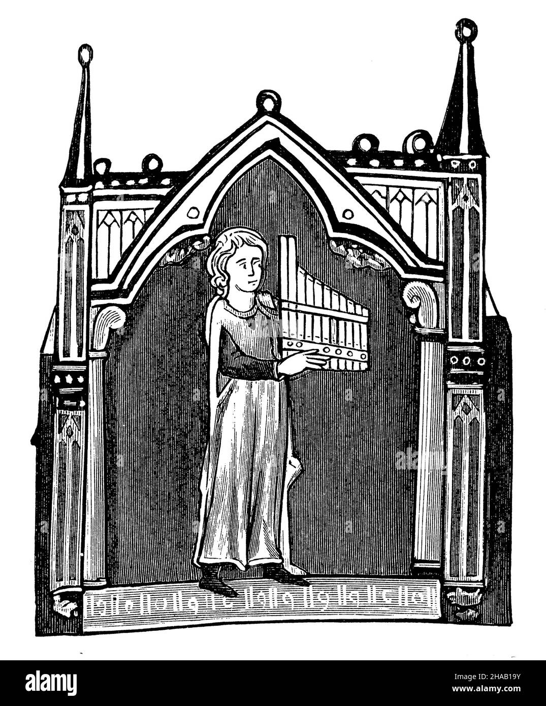 Perrin of Angecourt, ,  (literary history book, 1900), Perrin von Angecourt. Nach einer Handschrift des 14. Jahrhunderts, in der Vatikanischen Bibliothek zu Rom Stock Photo