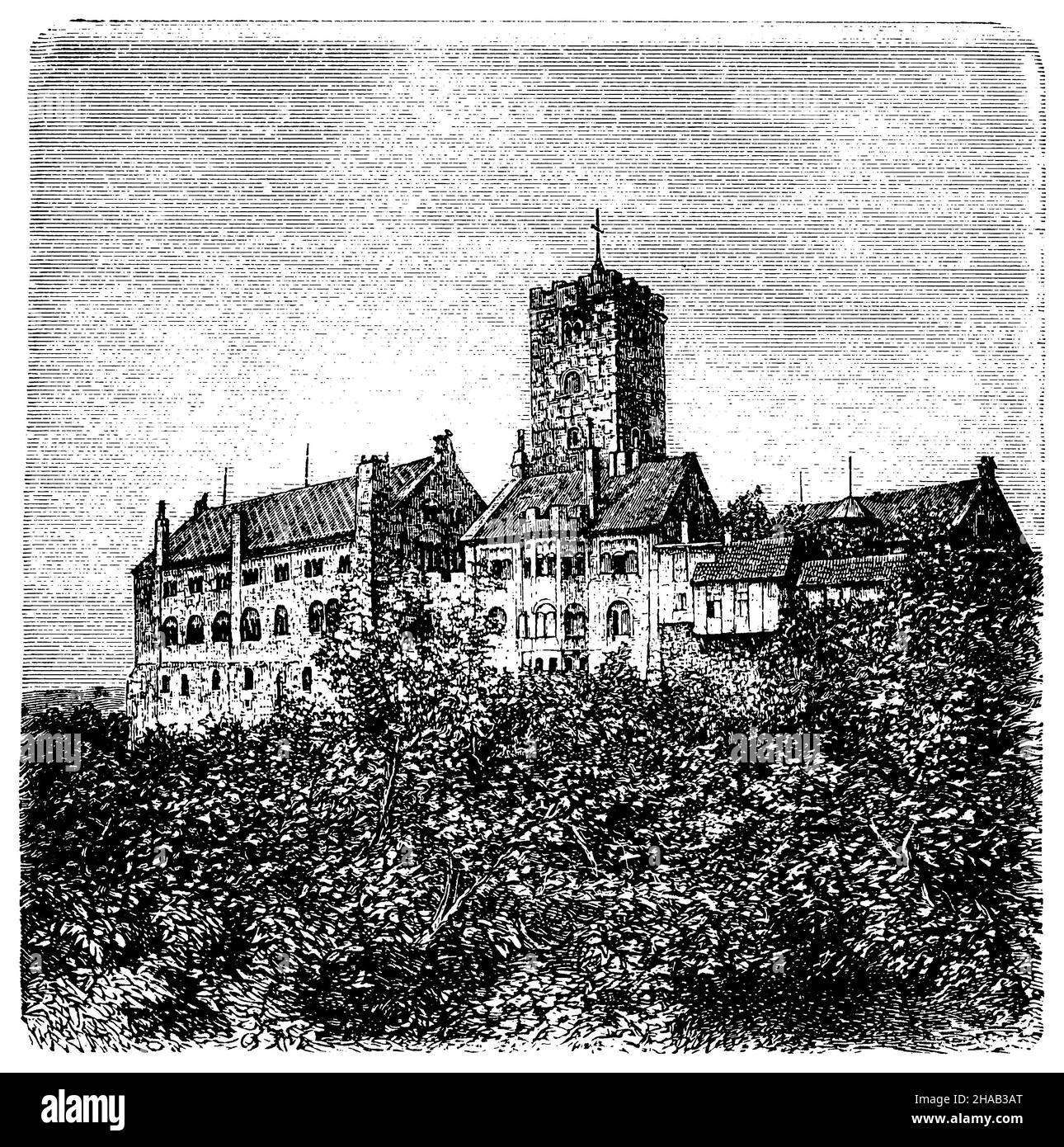 Wartburg (11th12th century, restored)., , (encyclopedia, 1898