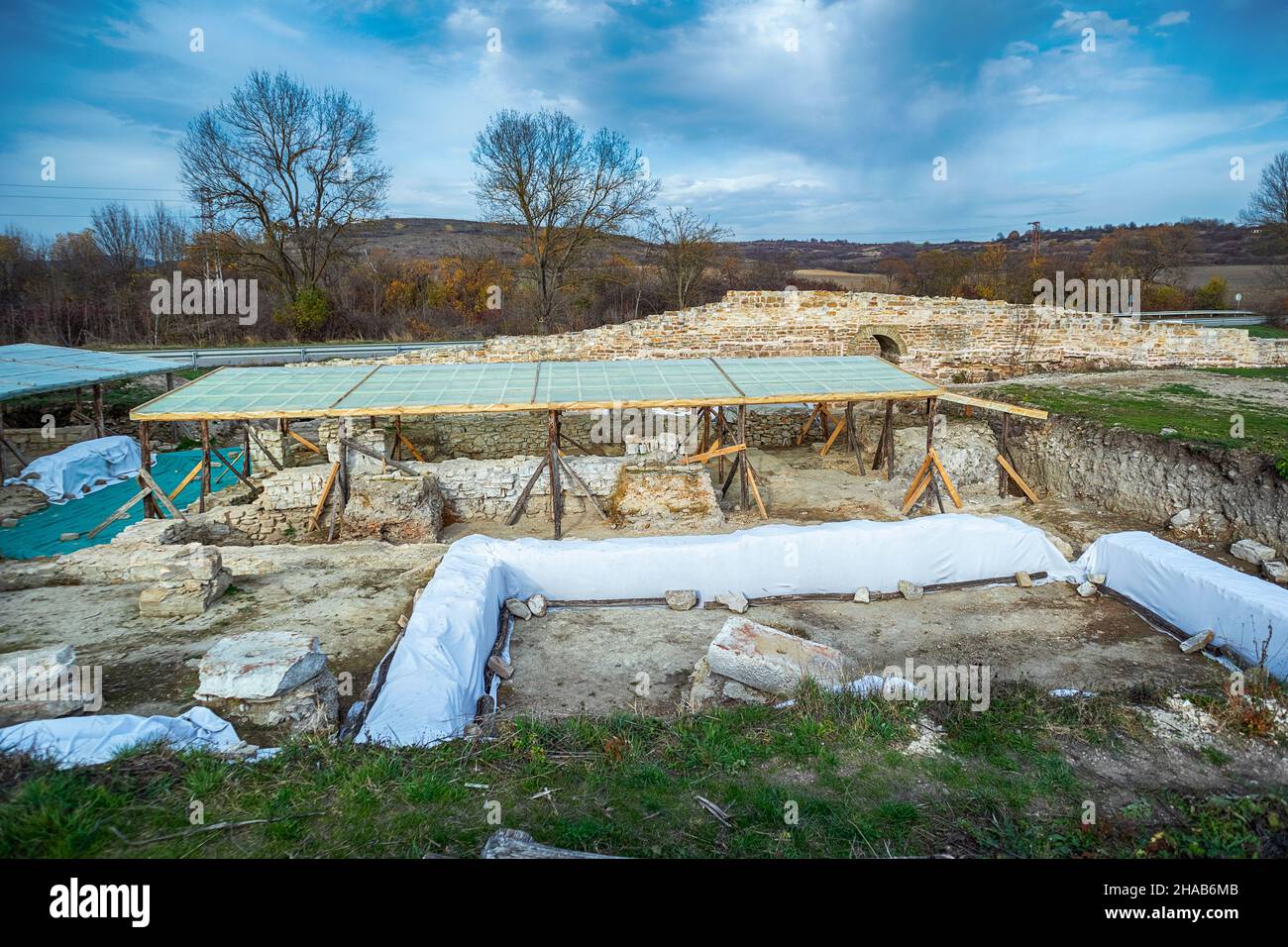 Kovachevsko kale was a Roman city which lies 6 kilometres (4 mi) west of  the Bulgarian town of Popovo. The city is located on a flat terrain,  naturall Stock Photo - Alamy