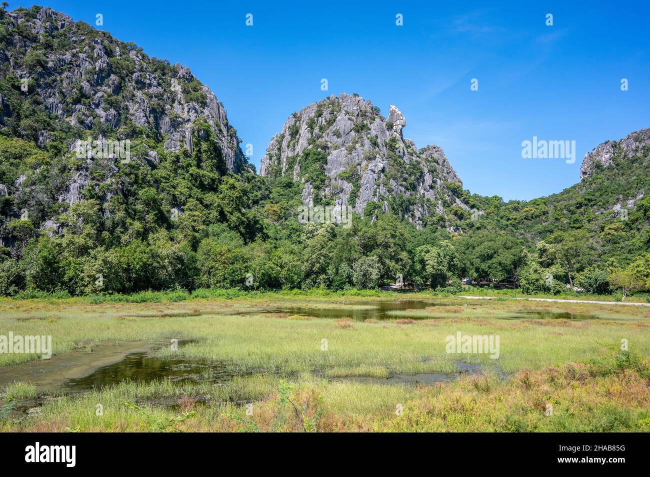 Sam Roi Yot National Park south of Hua Hin in Prachuap Khiri Khan, Thailand in late November 2021 Stock Photo