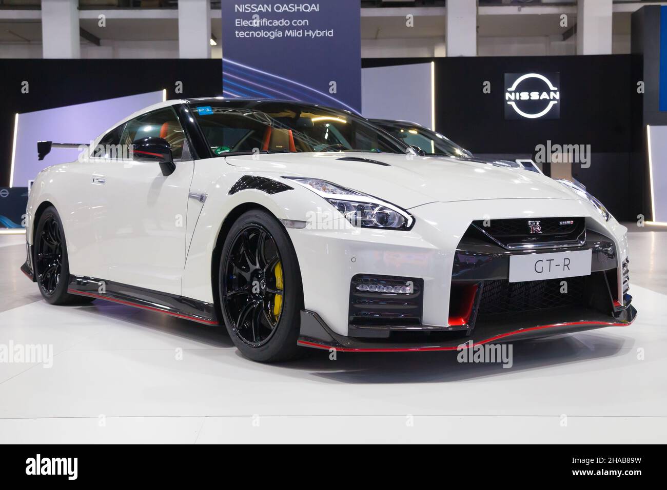 Barcelona, Spain - October 7, 2021: Nissan GT-R R35 Nismo showcased at ...