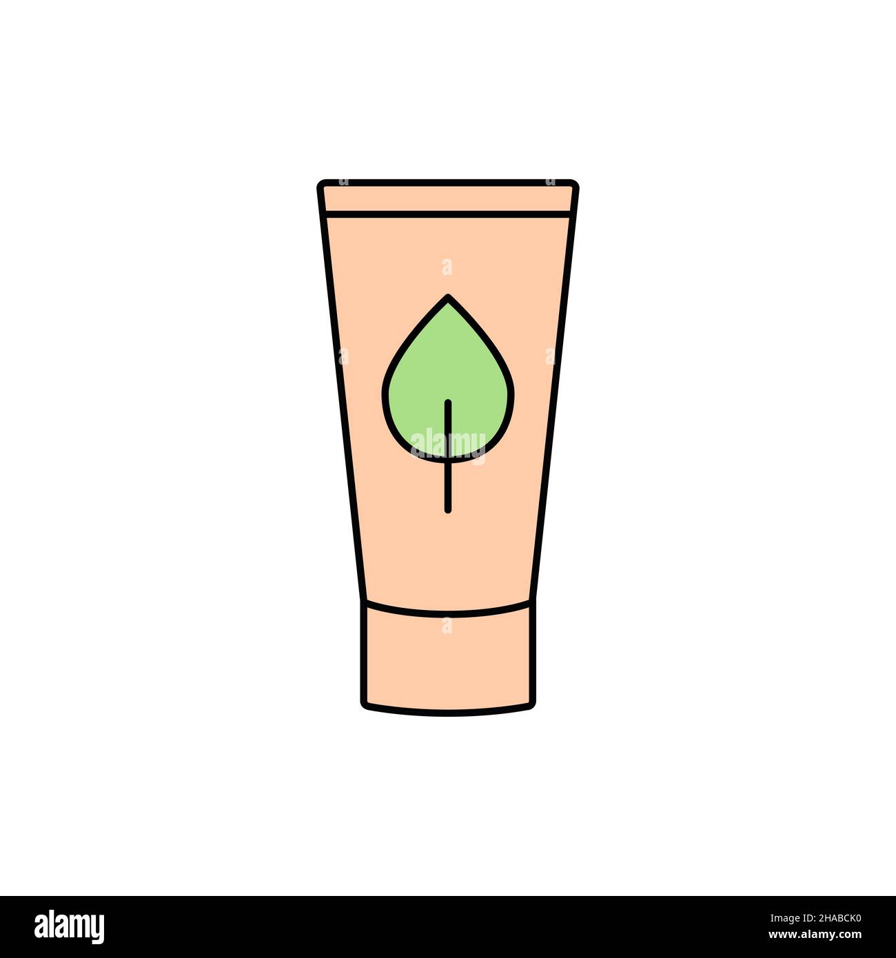Biodegradable cosmetic packaging. Tube made of natural materials. Paper
