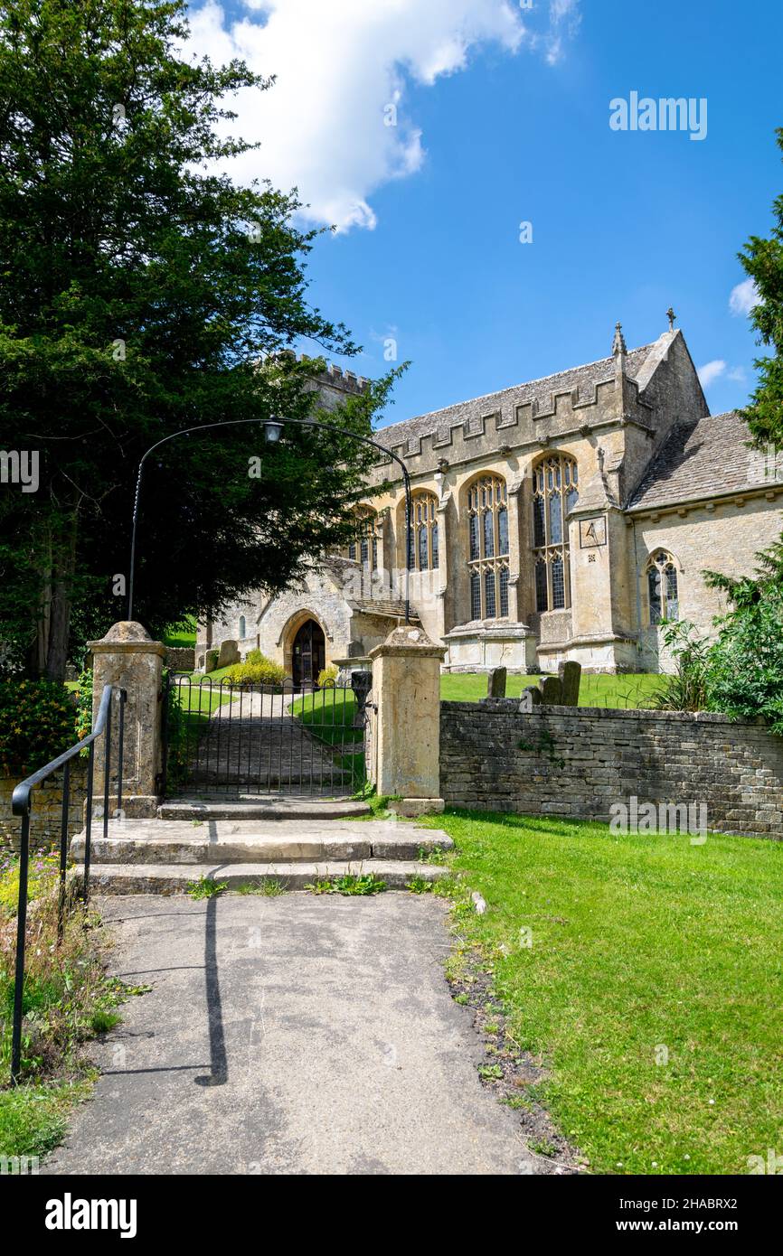 The Anglican Church of St Andrew at Chedworth Stock Photo Alamy