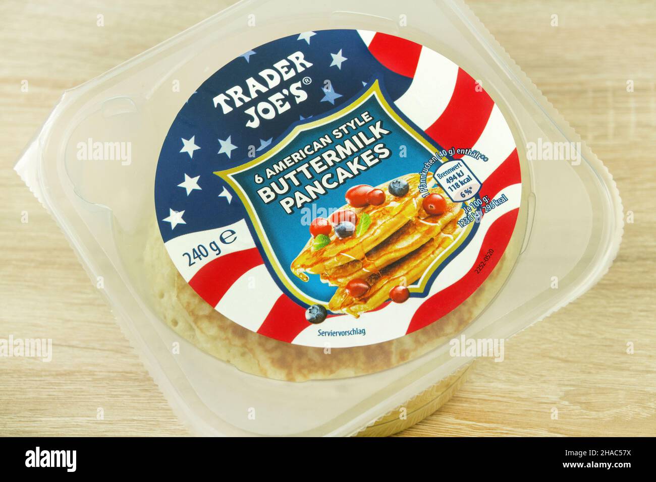 Hamburg, Germany October 25 2021 6 Trader Joe's Buttermilk Pancakes