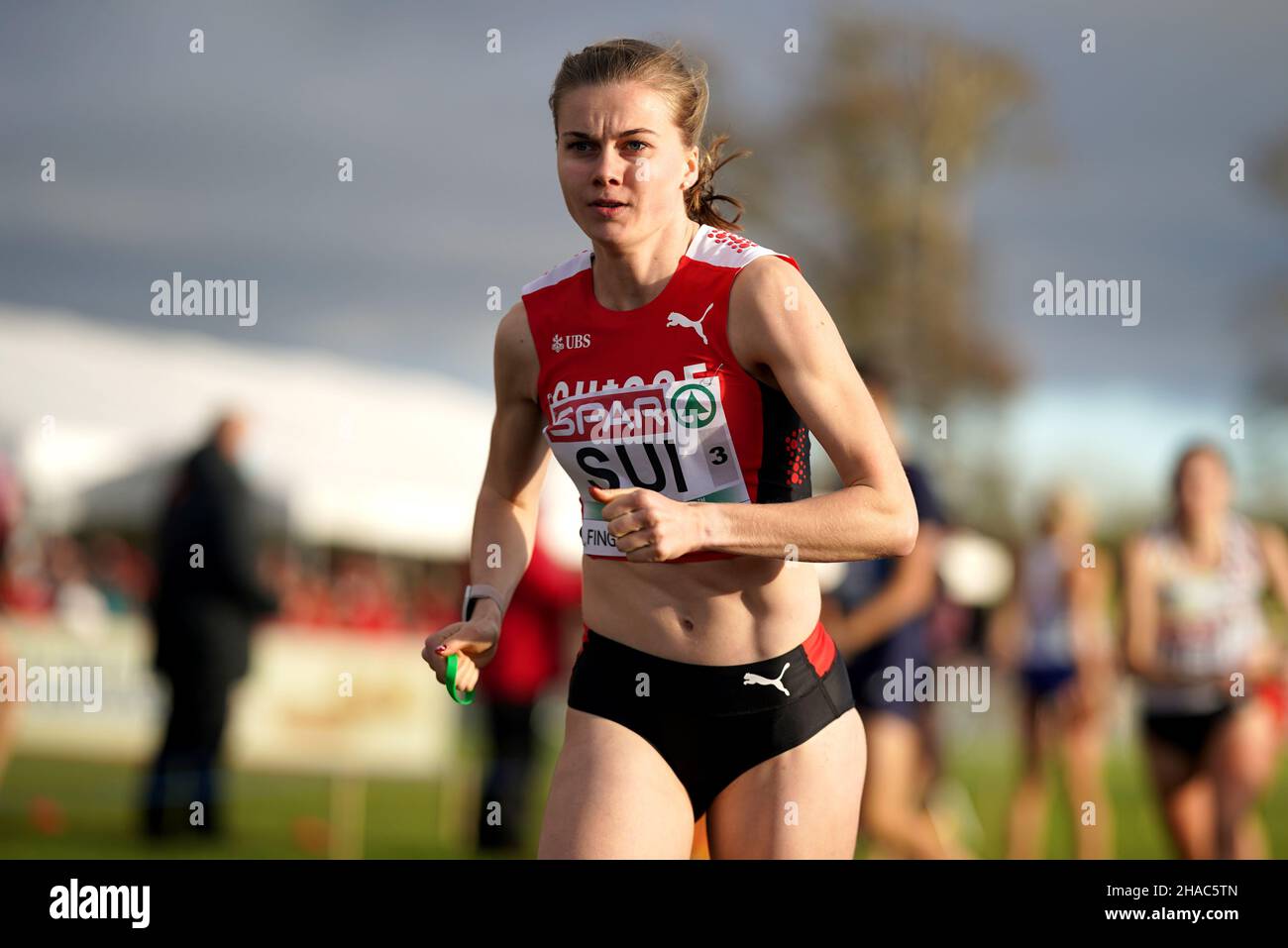 Switzerland's Selina Fehler in action during the Mixed Relay event during the SPAR European Cross Country Championships 2021 at Fingal-Dublin in Ireland. Picture date: Sunday December 12, 2021. Stock Photo