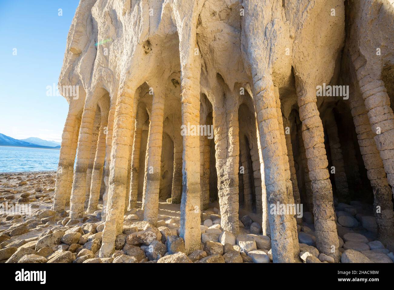 Unusual natural landscapes The Crowley Lake Columns in California, USA