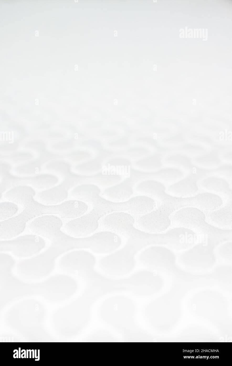 Memory foam orthopedic mattress surface. Stock Photo