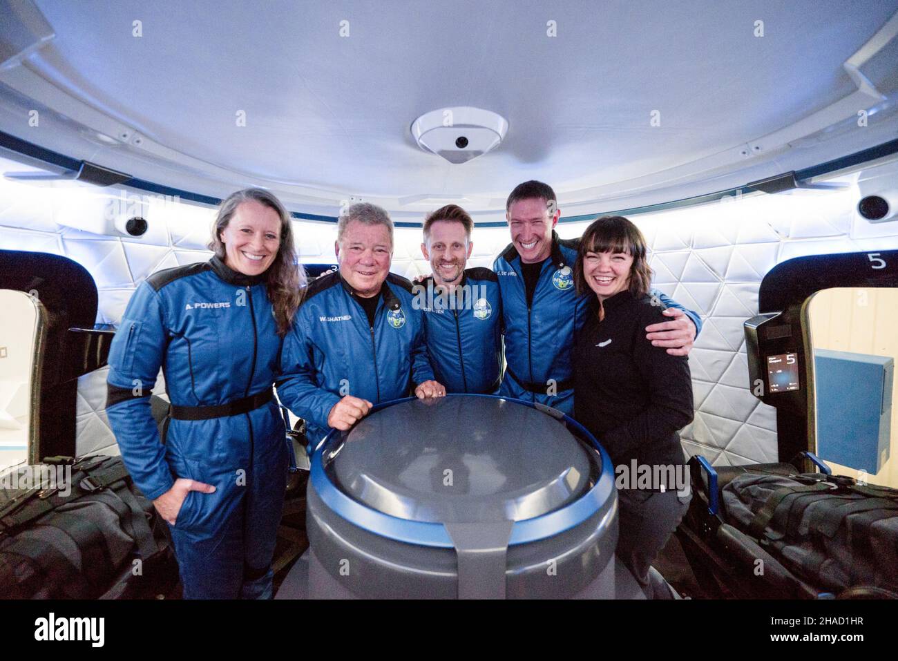 VAN HORN, TEXAS, USA 2021 The Blue Origin New Shepard NS18 rocket