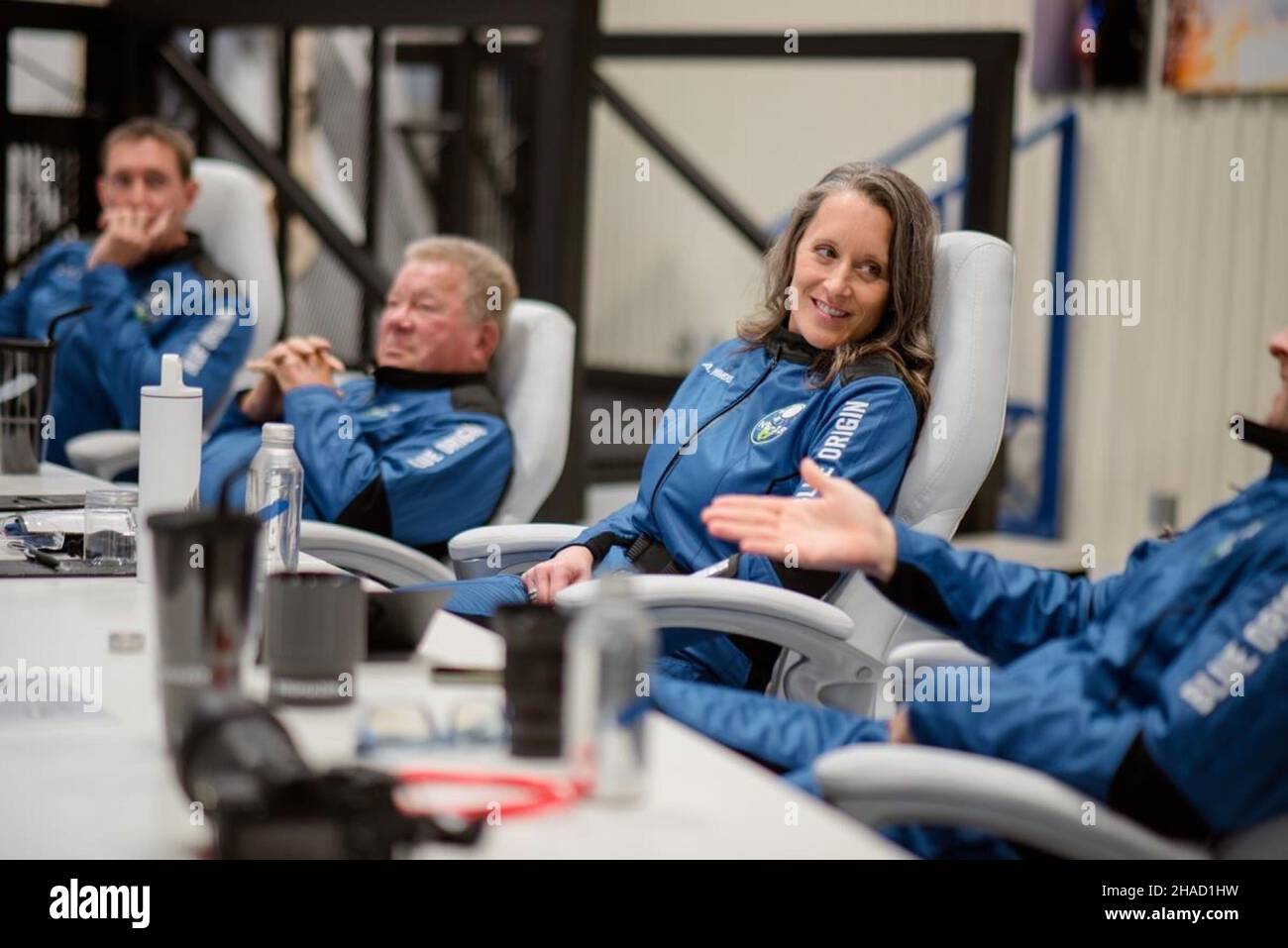 VAN HORN, TEXAS, USA 2021 The Blue Origin New Shepard NS18 rocket