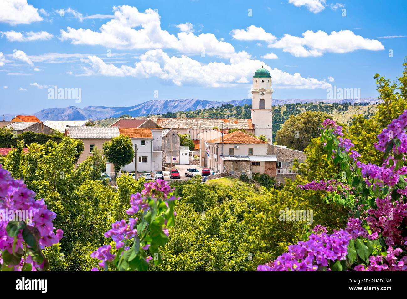 Historic town of Bribir in Vinodol valley view, Kvarner region of Croatia Stock Photo