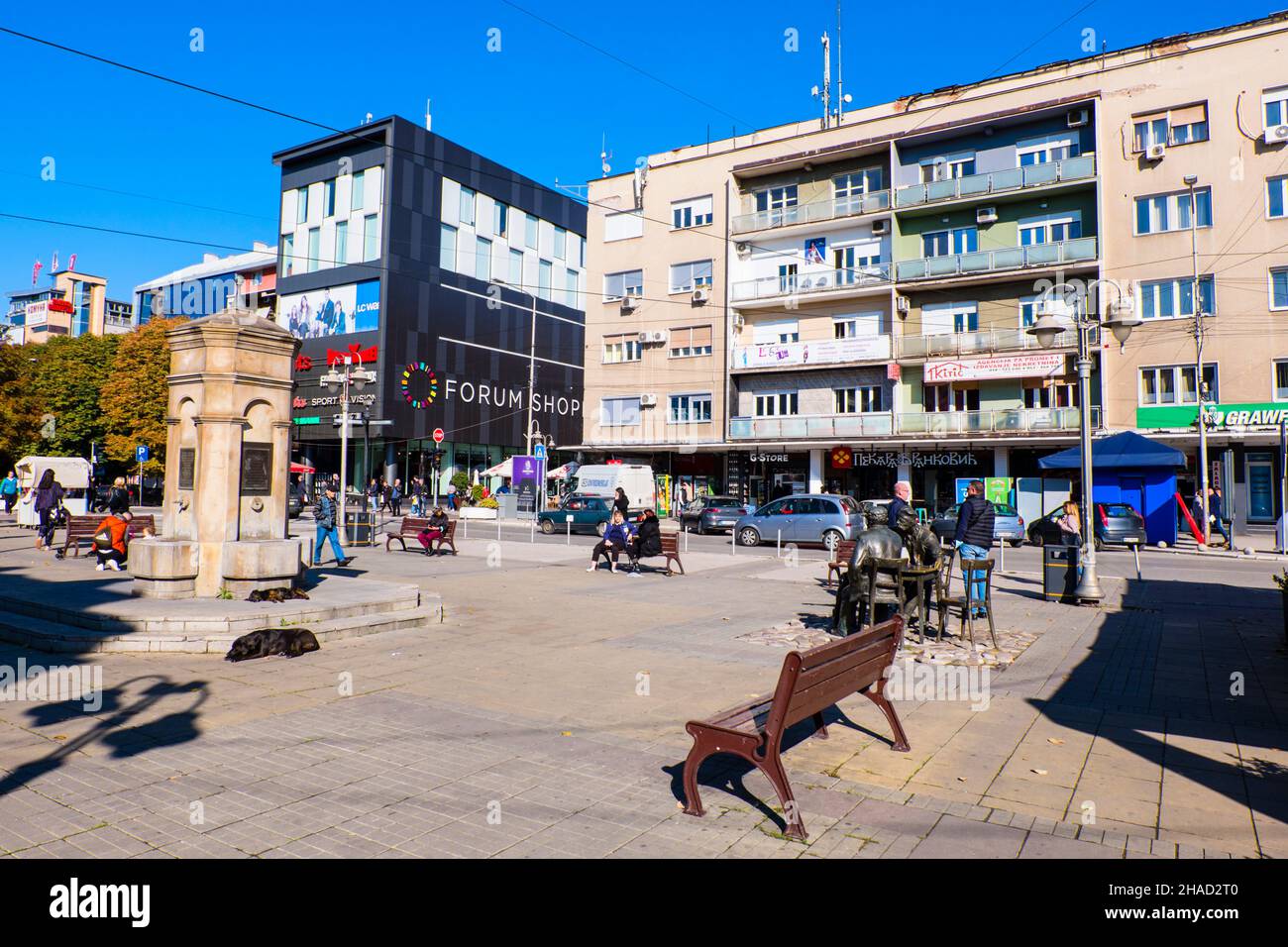 Kopitareva, pedestrian street, Niš, Serbia Stock Photo