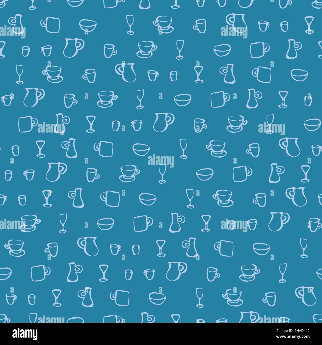 A doole drink containers seamless vector pattern Stock Vector