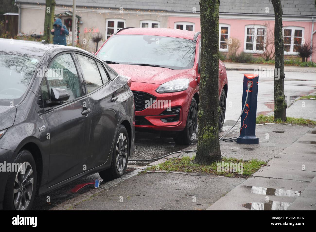 Copenhagen/Denmark./12 Decemeber 2021/ Various eelctric brand autos