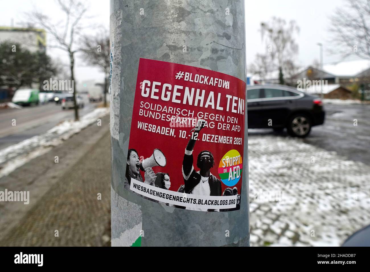 Sticker against AFD, Berlin, Germany Stock Photo - Alamy