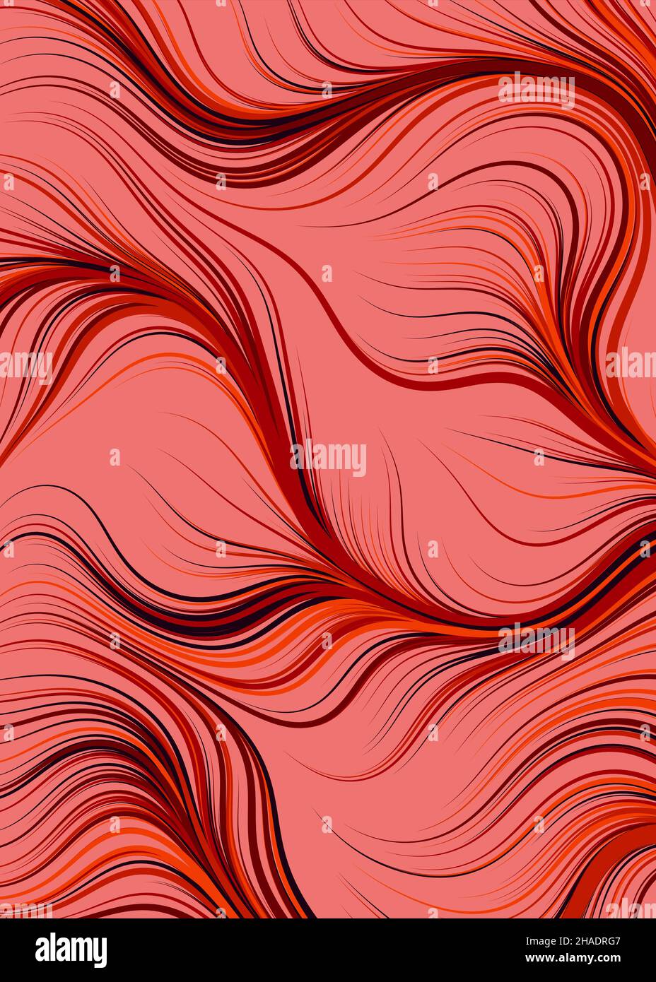Abstract Perlinnoise Geometrical generative computational art illustration Stock Vector