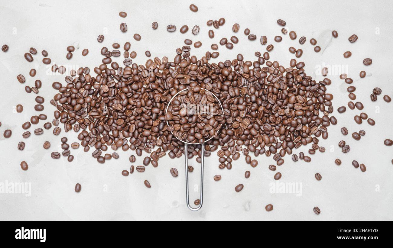 coffee beans on a white background with copy space for your text Stock ...
