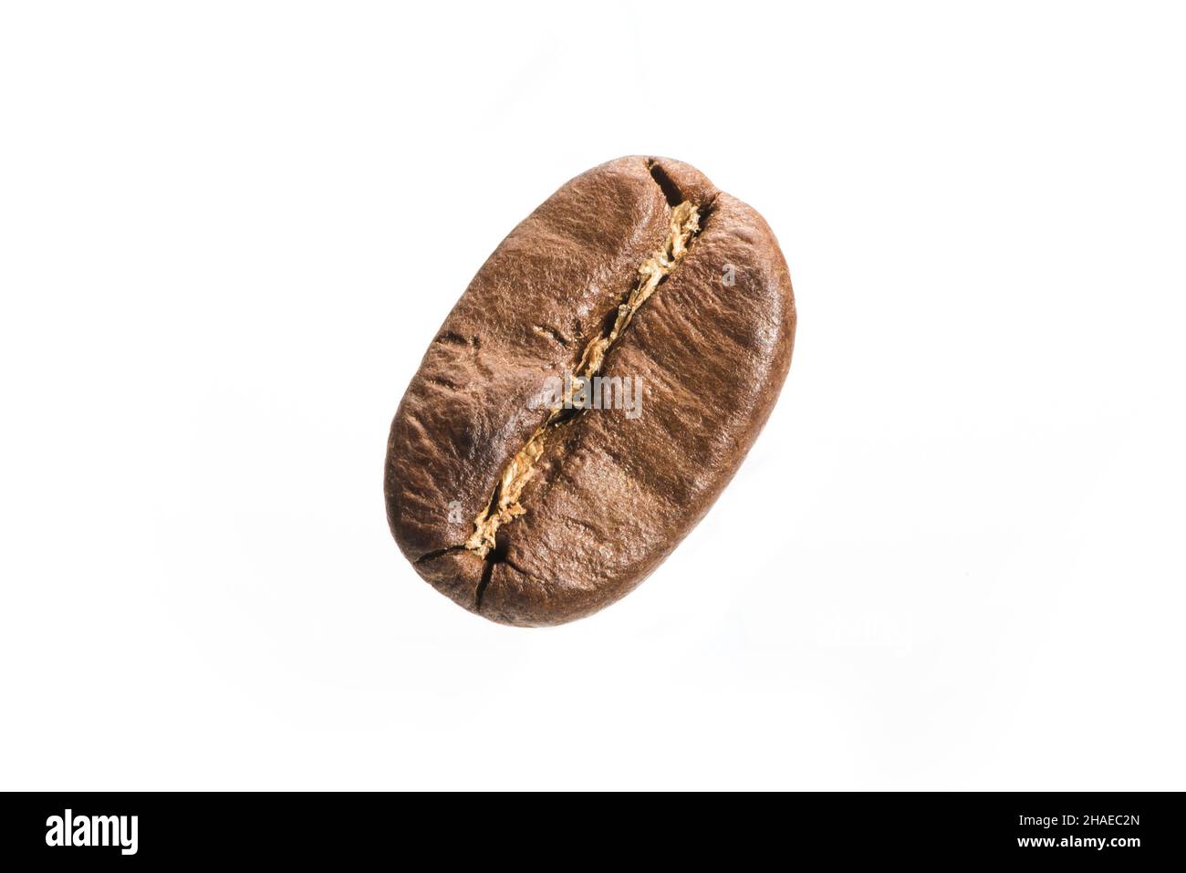 Roasted coffee beans isolated on white background Stock Photo - Alamy