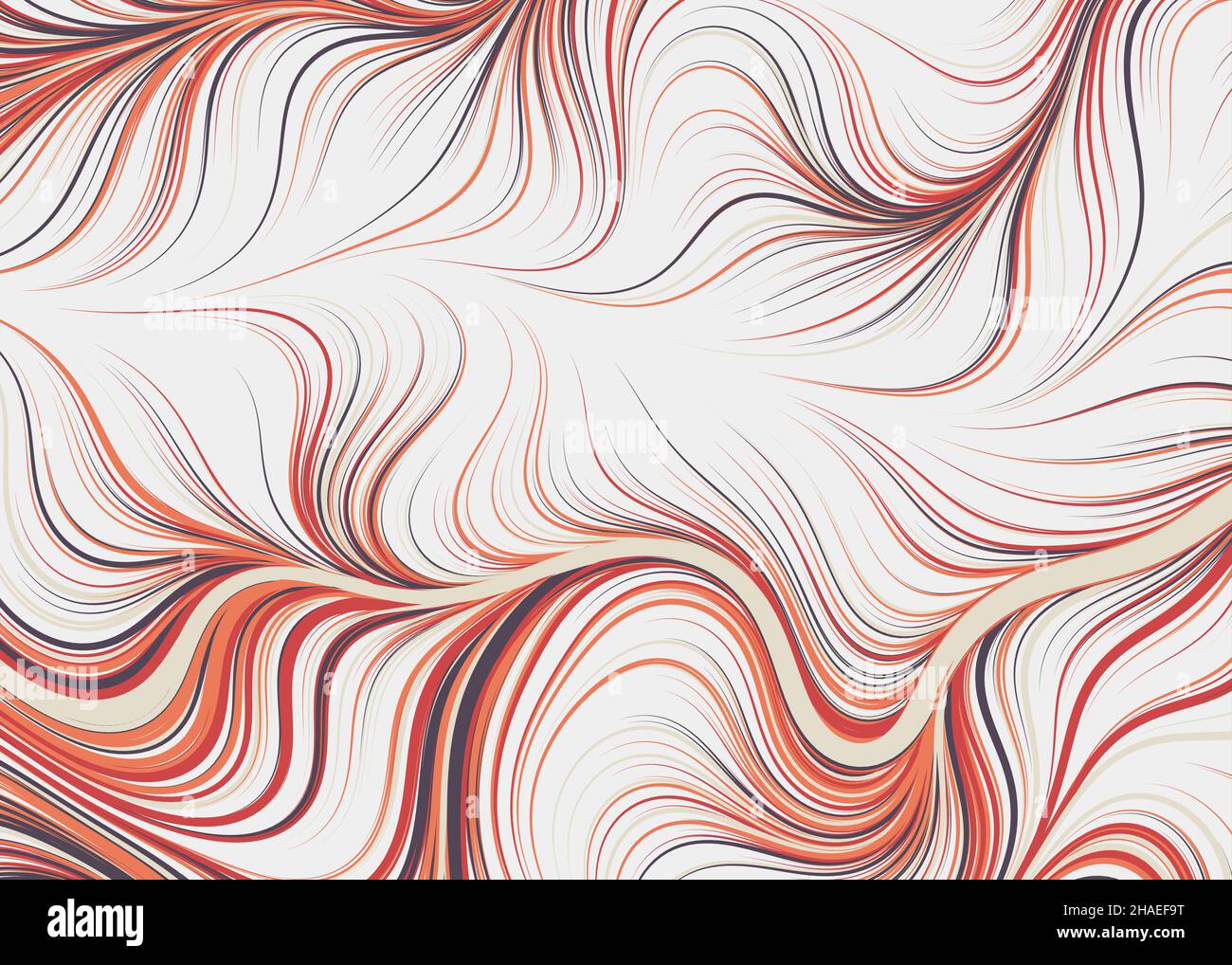 Abstract Perlinnoise Geometrical generative computational art illustration Stock Vector