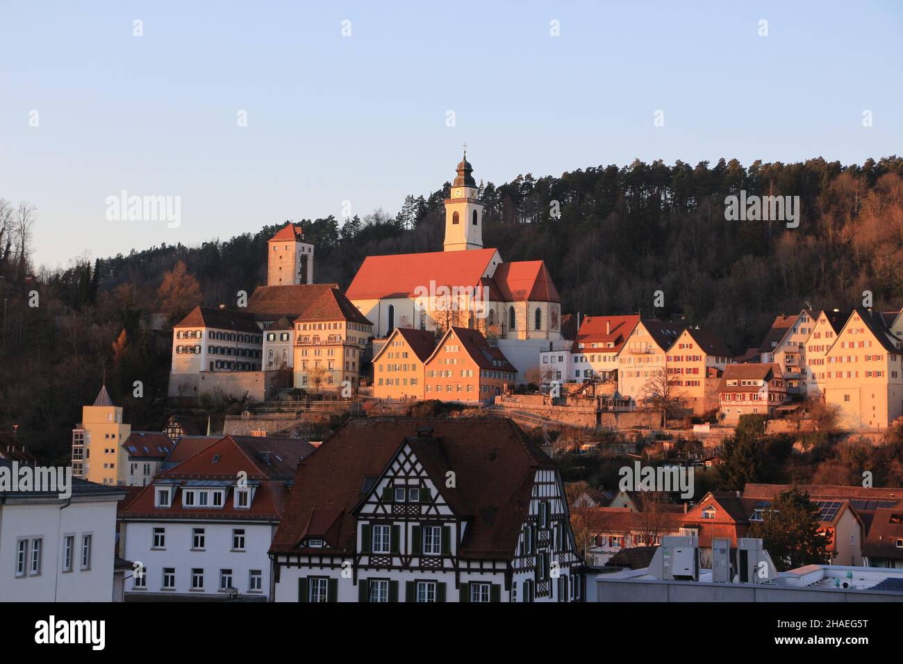 Herbststimmung in Horb am Neckar Stock Photo