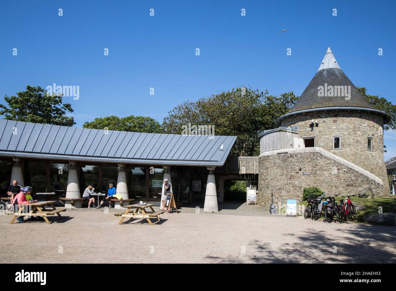 Visitor Centre and Oriel y Parc Gallery, St Davids, Pembrokeshire,. Wales, UK Stock Photo