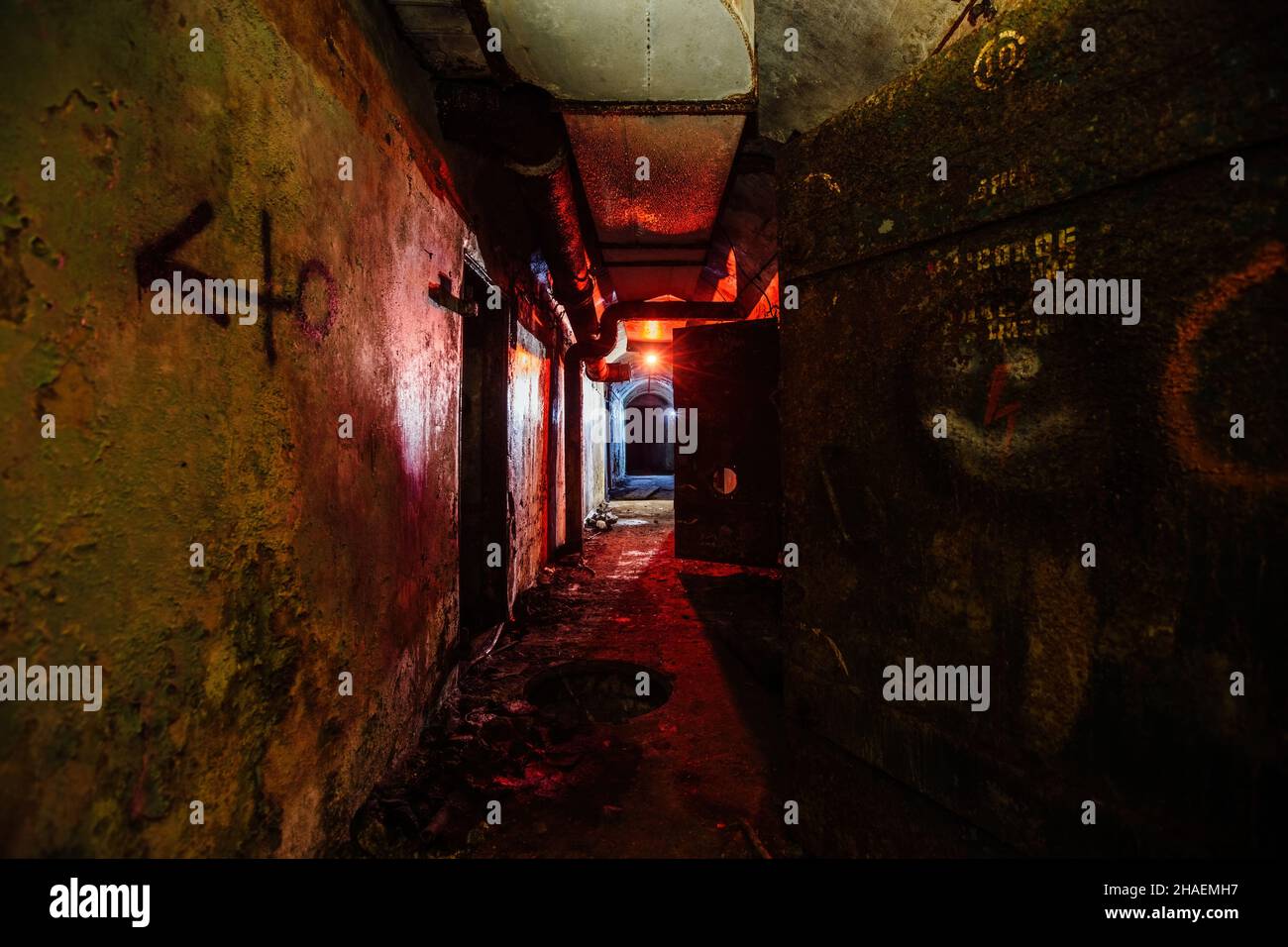 Old abandoned dirty Soviet bunker, echo of Cold War Stock Photo - Alamy